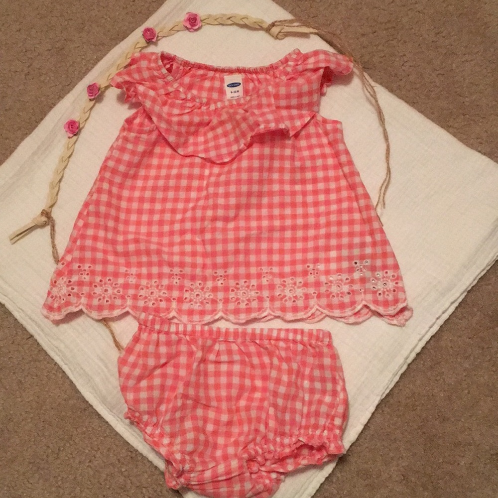 Adorable baby girl summer outfit